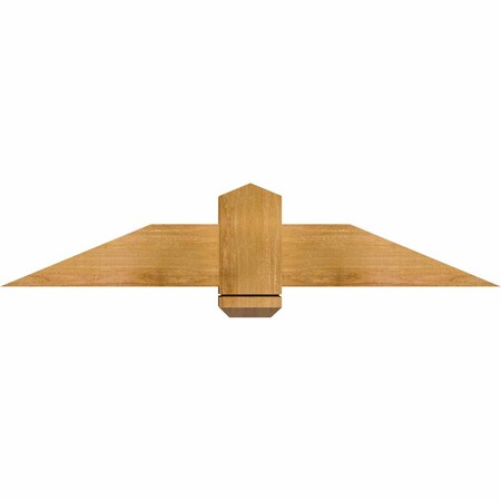 Ekena Millwork Eugene Rough Sawn Timber Gable Bracket, Western Red Cedar, 48"W x 10"H x 6"D x 6"F, 5/12 Pitch GBW048X10X0606EUG00RWR